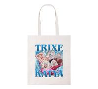 Taylor Brown Vintage Trixie and katya Bootleg iconic queens 90s retro design tote bag cotton shopper shopping reusable bags