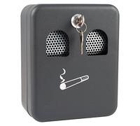 Taylor & Brown Wall Mounted Outdoor Ashtray Outside Lockable Cigarette Ash Bin with Removable Inner & Cigarette Motif for Pub, Office, Restaurant, Garden, Bar & Club