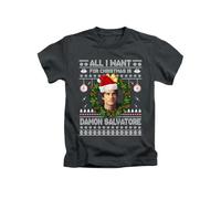 Taylor Brown Want for Christmas is Damon Salvatore, Meme Novelty Vampire Xmas Festive Santa Tee T-Shirt Funny Unisex T Shirt Top Black