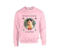 Taylor Brown Want for christmas is Jacob Black, bella swan, xmas festive meme novelty iconic silly joke Unisex Funny Adults Sweatshirt Jumper