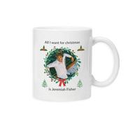 Taylor Brown Want for Christmas is Jeremiah Fisher, tsitp, Meme Novelty Iconic Xmas Festive Mug Drinking Cup Tea and Coffee Cups Cute Mug Aesthetic Fun Funny Pretty
