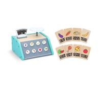 Taylor & Brown Wooden Kitchen Scale Playset - Colourful Toy Scale for Pretend Play Kids Cashier, Shopkeeper and Supermarket Shopping Toddlers Boys Girls - For 2 Years Old and Up