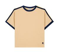 Taylor Contrast Organic Cotton T-shirt Beige 4/5 years