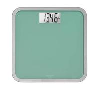 Taylor Digital Glass Bathroom Scale for Body Weight, Large Durable Platform, Extra High 500 lb Capacity, Large 3.5"x1.7" White Backlit Display, Sea Foam Green