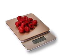 Taylor Glass Digital Kitchen Scale, Compact Food Scale, Highly Accurate Digital Food Scale, Weights 5kg, Copper and Glass, Gift Boxed