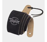 Taylor Guitars Black Suede Logo Guitar Strap