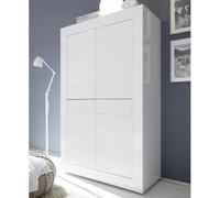 taylor high gloss highboard with 4 doors in white