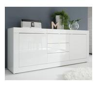 taylor high gloss sideboard with 2 doors 3 drawers in white