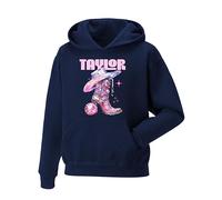 Taylor Hoodie| Music Inspired Colour Hooded Top | Premium Quality Printed Unisex Pullover Jumper | Casual Streetwear Gift for Women, Men & Teens | Concert, Birthday & Holiday Apparel Navy