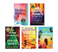 Taylor Jenkins Reid 5 Books Collection Set (Seven Husbands of Evelyn Hugo, Maybe in Another Life, Malibu Rising & Morer!)