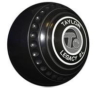 Taylor Legacy Slimline Progrip Indoor/Lawn Bowls - Heavy - Black - Set Of 4 (Size 00)