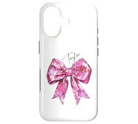 Taylor Lover First Name Teen Girls Women Pink Disco Ball Bow Case for iPhone 17