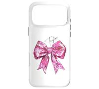 Taylor Lover First Name Teen Girls Women Pink Disco Ball Bow Case for iPhone 17 Pro Max