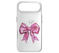 Taylor Lover First Name Teen Girls Women Pink Disco Ball Bow Case for iPhone Air