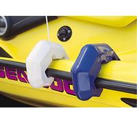 Taylor Made Personal Watercraft Fender, Blue, 8" Diameter, 8 lbs, Jet Ski PWC, Quick Attachment Design Hooks Under Bond Flange, Suction Cup, Line - 1075