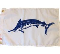 Taylor Made Products 2918, Fish Flag, Nylon, 12 inch x 18 inch, Marlin, Blue