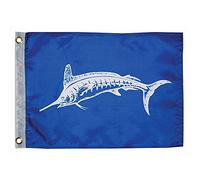 Taylor Made Products 3018, Fish Flag, Nylon, 12 inch x 18 inch, Marlin, White