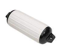 Taylor Made Super Gard Boat Fender, White (10.5" x 30") Double-Molded Ends, Ribbed Technology to Minimize Roll, Rubber Football Needle Inflation