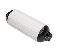 Taylor Made Super Gard Boat Fender, White (8.5" x 26") Double-Molded Ends, Ribbed Technology to Minimize Roll, Rubber Football Needle Inflation Valve, Marine-Grade Vinyl, 5/8" Eyelets - 950824
