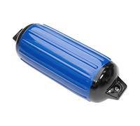 Taylor Made Super Gard Inflatable Vinyl Boat Fender 8.5" x 26", Double-Molded Ends, Fits 5/8" Lines, for Boats 15-35', Ribbed Design, Rubber Football Needle Inflation, Mid Atlantic Blue - 2020108258