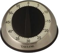 Taylor Precision Products Mechanical Stainless Steel Timer for School, Learning, Projects, and Kitchen Tasks, Multicolor, One Size