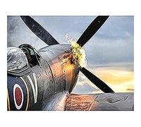 Taylor Military UK Spitfire TE311 Fighter Plane Photo Unframed Wall Art Print Poster Home Decor Premium