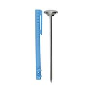 Taylor Milk and Meat Thermometer, Instant Read Accurate Catering Grade Temperature Probe with Sheath / Holder, Stainless Steel, Silver