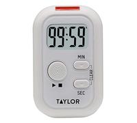 Taylor Multi-Alert (Sound, Light, Vibration) Digital Timer, Standard, White