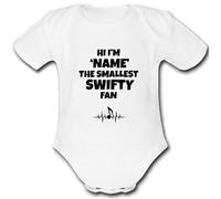TAYLOR MUSIC FAN present from for a mum mummy dad daddy gift Unique Baby Vest Grow Babygrow Cute PERSONALISED Custom Boys Girls Unisex SWIFT BLACK 2