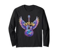 Taylor Name Personalized Tee for Pop Music Lovers Graphic Long Sleeve T-Shirt