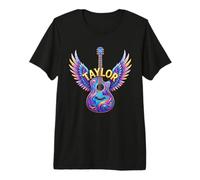 Taylor Name Personalized Tee for Pop Music Lovers Graphic Premium T-Shirt