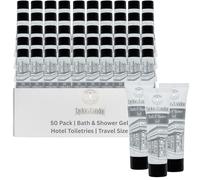 Taylor of London Sloane Street 30ml Bath & Shower Gel Tube, box of 50x30ml Ideal for Hotels, Airbnb & Holiday Lets | Hotel Welcome Packs, mini toiletries, travel shower gel (Bath & Shower Gel)