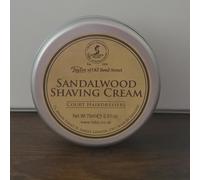 75ml Luxury Sandalwood Shaving Cream Bowl - Paraben Free & Essential Oils