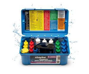 Taylor Pool Water Test Kit, Complete Swimming 1 Pack, blue
