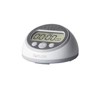Taylor Precision Products Kitchen Timer, Stainless Steel, Gray, Standard