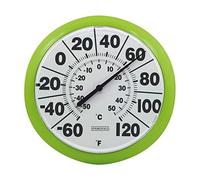 Taylor Precision Products Springfield 8" Indoor/Outdoor Dial Thermometer, Green