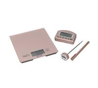 Taylor Pro 3-Piece Rose Gold Kitchen Measuring Set In Gift Box