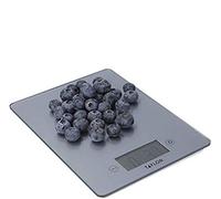 Taylor Pro Digital Kitchen Food Scales with Ultra Thin Design, Compact Professional Standard Tare Feature with Precision Accuracy, Pewter Glass, Weighs 5 kg Capacity, Grey