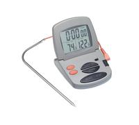 Taylor Pro Digital Kitchen Probe Thermometer with Timer and Alarm- Grey 7.5cm
