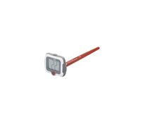 Taylor Pro Digital Pivoting Step Stem Thermometer in Red Taylor Red