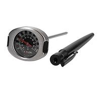 Taylor Pro Meat Thermometer Probe, Chef Kitchen Temperature Gauge with Protective Cover, Stainless Steel, 20°F to 220°F Range,Black,15.5 x 4.5 x 3.5 cm