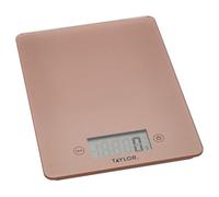 Taylor Pro Glass Digital Kitchen Scale, Compact Food Scale, Highly Accurate Digital Food Scale, Weights 5kg, Rose Gold, Gift Boxed