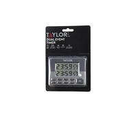 Taylor Pro Stainless Steel Dual Event Digital Timer in Black Taylor Black
