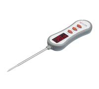 Taylor Pro Digital Food Thermometer, Accurate Multi-Functional Food Cooking Probe with LED Display, Great for Meat, Fish and BBQ, Stainless Steel/Plastic, White/Grey,21 x 3.5 x 2.5 cm