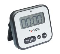 Taylor Pro Super Loud Digital Timer with Light Alert - Grey - Plastic - Timer