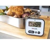 Taylor Pro Super Loud Digital Timer with Light Alert in Black Taylor Black