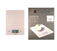 TAYLOR PRO TOUCHLESS TARE DIGITAL SCALES 5KG CAPACITY ROSE GOLD