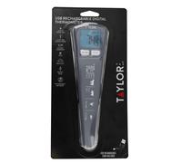 Taylor Pro Instant Read USB Digital Rechargeable Cooking Meat Thermometer with 5 Year Guarantee,Black,20.5 x 2.5 x 5.7 cm; 0.1 Grams