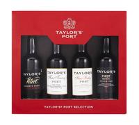 Taylor?s Port Selection Gift Set ? 4 x 5cl Miniatures: Fine Ruby, Fine Tawny & First Estate ? Ideal Christmas or Birthday Present by Blue Tree Gifts