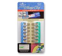 Taylor Seville Originals Sewing Magic Clips Stainless Steel & Plastic Multicolour Extra Small 12 Pieces